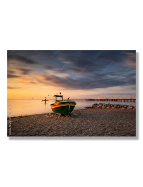 Obraz na pleksi - łódź na plaży - Axitech.com.pl